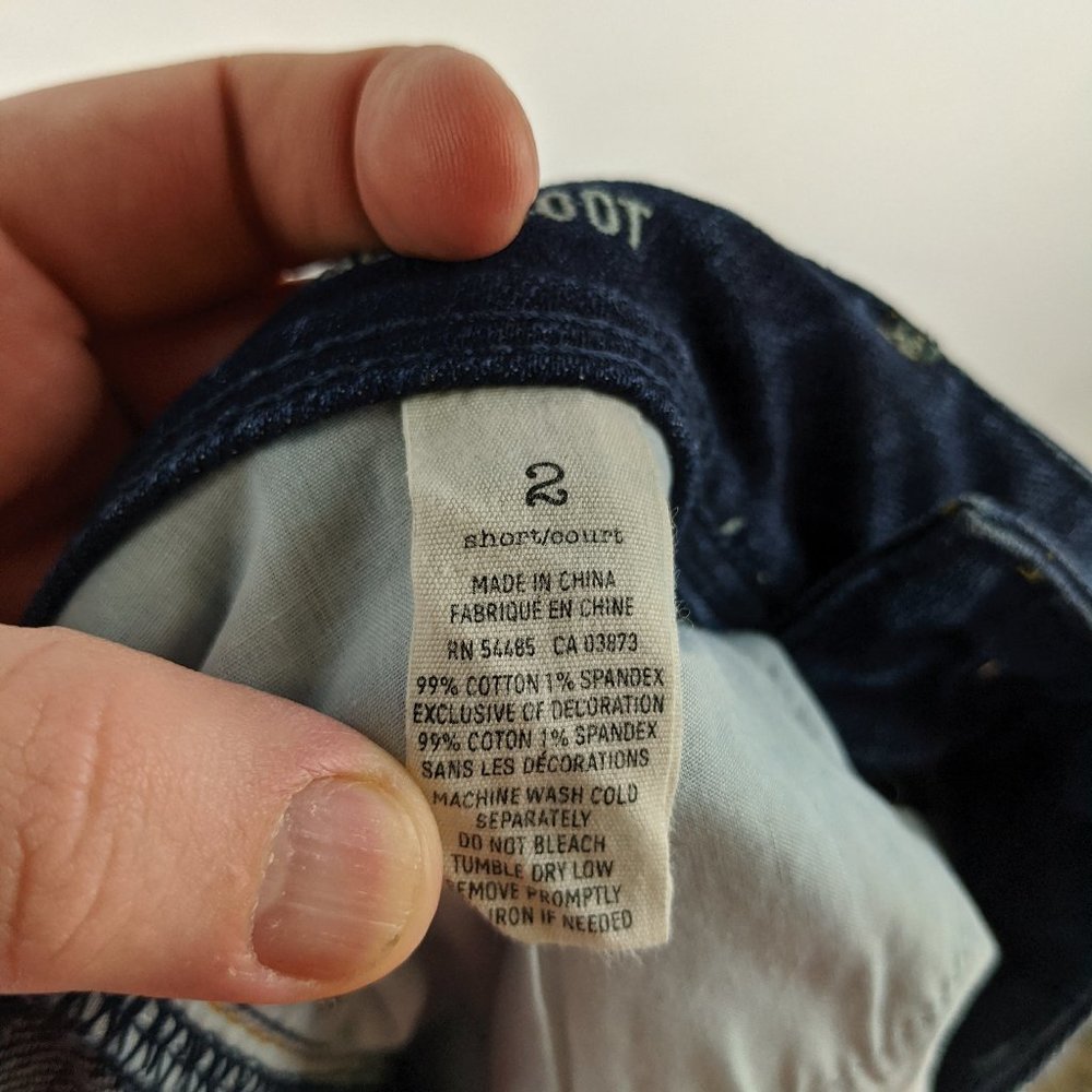 American Eagle Dark Wash Slim Boot Jeans Size 2 - Picture 7 of 7
